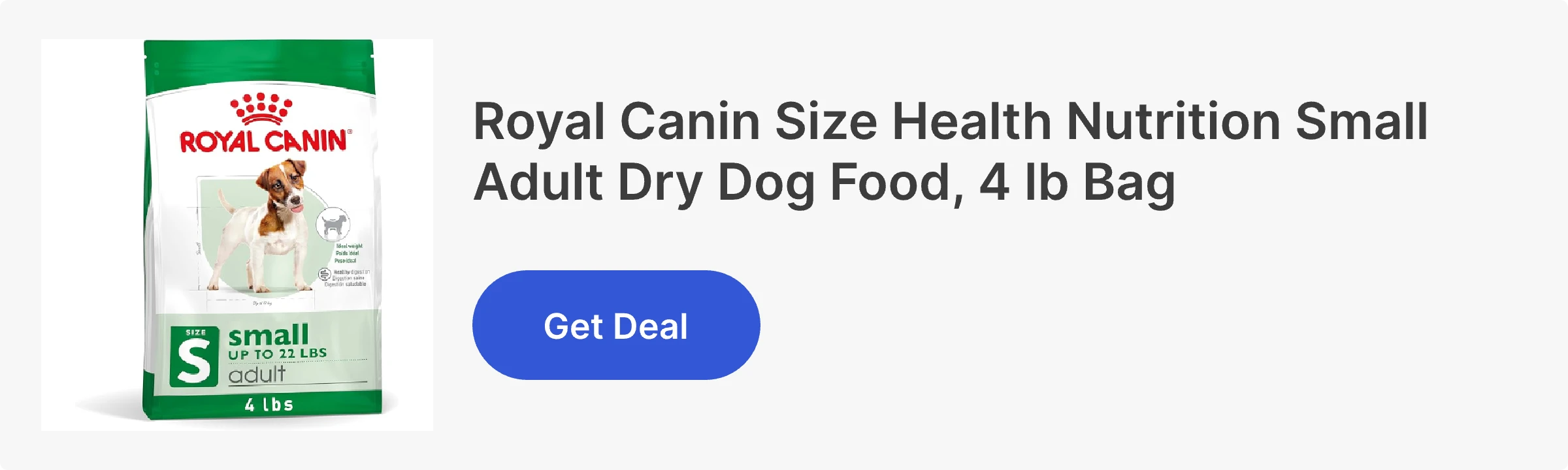 Royal Canin Size Health Nutrition Small Adult Dry Dog Food, 4 lb Bag