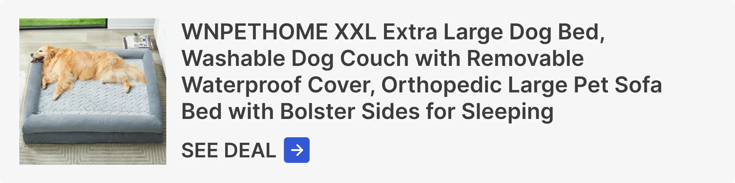 Extra Large Dog Bed, Washable Dog Couch with Removable Waterproof Cover, Orthopedic Large Pet Sofa Bed with Bolster Sides for Sleeping Extra Large Dog Bed, Washable Dog Couch with Removable Waterproof Cover, Orthopedic Large Pet Sofa Bed with Bolster Sides for Sleeping