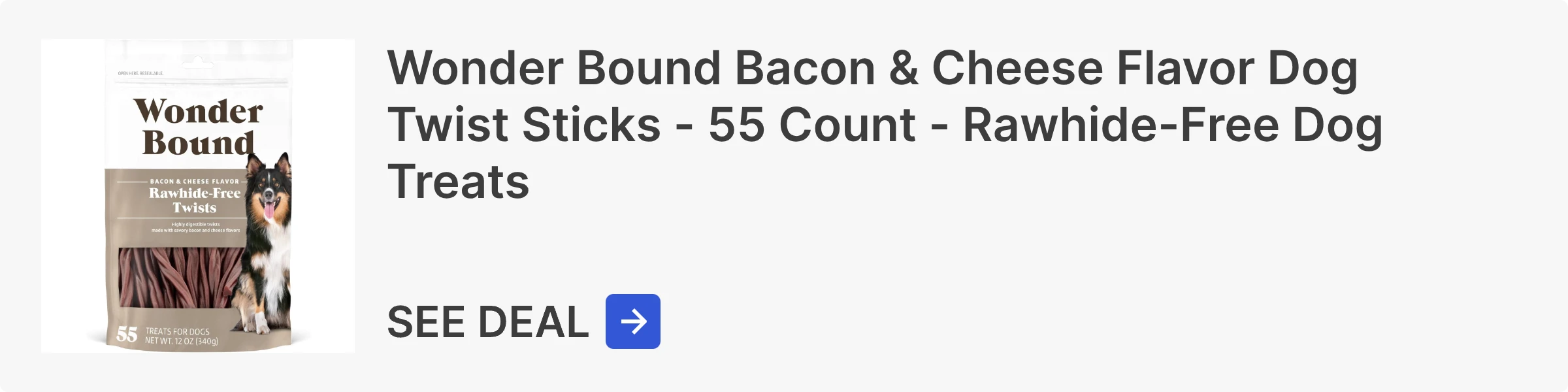 Bacon & Cheese Flavor Dog Twist Sticks - Rawhide-Free Dog Treats Bacon & Cheese Flavor Dog Twist Sticks - Rawhide-Free Dog Treats