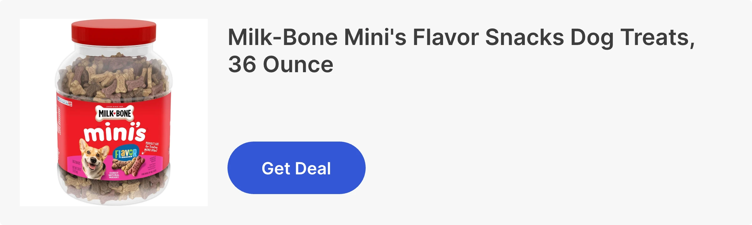 Milk-Bone Mini's Flavor Snacks Dog Treats, 36 Ounce